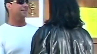 Amateur Slut MILF Sucks Young Bull's Cock with Husband's Huge Cock Inside Her Ass Cumming on Asshole