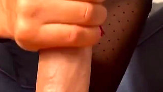 Adeline Murphy does urethral insertion & socks footjob