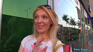 Russian Blonde Cougar Pounds Strangers Outdoors
