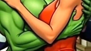 She-hulk Slut: Not a Day Without Fucking. Big Compilation Cartoon