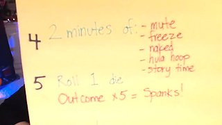 Amateur striptease and Solo masturbation