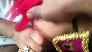 Masked Ebony Amateur Gives Blowjob and Swallows