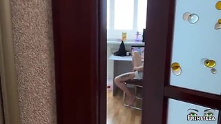 Stepdad Catches Stepdaughter Playing Project Qt & Masturbating - He Fucks Her Deep POV