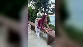 Flexible Redhead Atlanta Moreno Stops Her Solo and Makes Me Eat Her Until Her Legs Shake