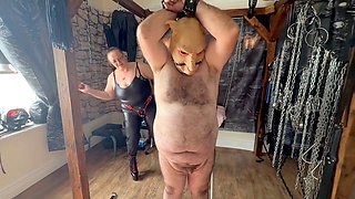 Strap on, femdom mistress, dungeon bondage