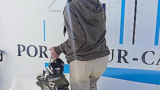 Cheating Girlfriend Fucks Stranger In Public Bathroom!