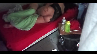 On a Mexican Couple Through the Security Camera