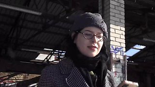 Melli Venom looks pasty AF and rides hard cock too