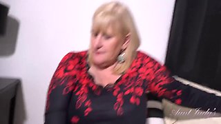 Auntjudys - Busty Mature BBW Catherine Can Needs a Gardener for Her Hairy Bush