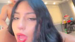 Latina with a and loves to be covered in oil and fucked