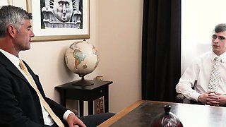 DILF elder rims and fucks twink