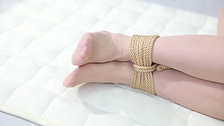 The Female Secretary's Rope Restraint and Struggle