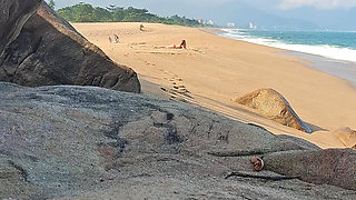 Enjoying the Beach and Showing off My Body.