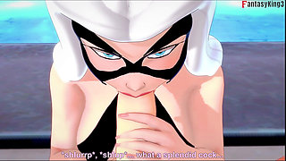 Felicia Hardy,black Cat, Bikini Blowjob - Marvel