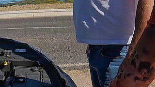 A Slut Whose Car Has Broken Down Gets Bruta Fucked by a Stranger Who Stops to Help Her.