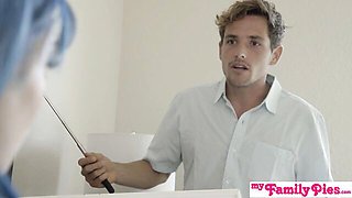 Sassy Whitney Wright and Eliza Ibarra - deep throating action - My Family Pies