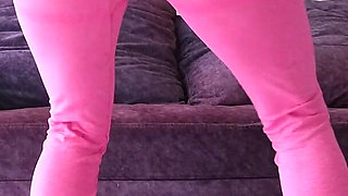 Squats in Tight Leggins - Workout at Home