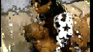 Bad ass ebony bitch get her booties punished in the cell