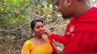 Desi Bhabhi Permi Pooja Big Natural Tits Outdoor Blowjob - Hindi Sex MMS