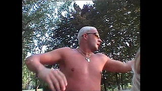 MILF in Lingerie with Giant Tits Ass Fucked and Cummed on Hands by a Big Vintage Cock