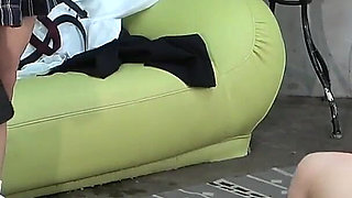 Miniskirt Student Uniform College Girl Punishes Teacher with Facesitting, Thighs Face Squeezing, Dick Trampling, Ass Spanking