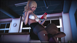 B058 the Reign of the Blonde, Mature Female Teacher the Bespectacled Man Went From a One-time Depravity to a Lifelong Enslavemen