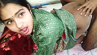 Beutiful Indian Bhabhi Hard Doggy in Bedroom with Devar - Amateur Desi Homemade Roleplay