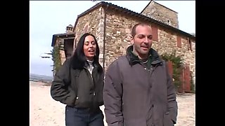 Three Big Dicks DP Italian Beauty Erika Neri Anal Blowjob