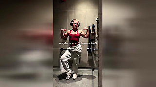 18yo TikTok Live Gym Accident: Tight Virgin Pussy Ripped & Creamed