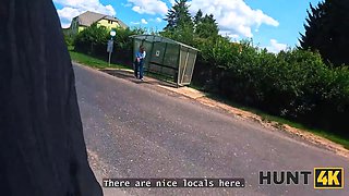 Hunt4k. red haired babe was truly innocent to fuck while gf was witnessing