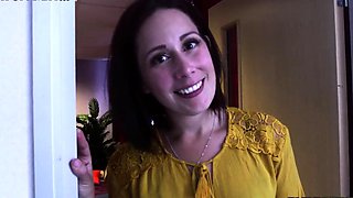 Horny hostel CFNM babes giving tugjob