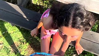 Public Sex - Caught Girl in Private Sector and Taught Her a