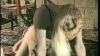 Shemale with Monster Cock Fucks Girl and Cum on Her