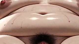 Horny Obese BBW Masturbates Her Hairy Wet Pussy Alone in Bed - Big Belly Solo Play