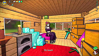 HornyCraft Minecraft Parody - Jenny Gives Steve a Hot Footjob for a Diamond! (Hentai Game Gameplay)