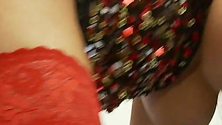 Girls in Hole Scene-2 exuberant Brunette with a Big Ass in Lingerie Fucking Hard in a Glory Hole