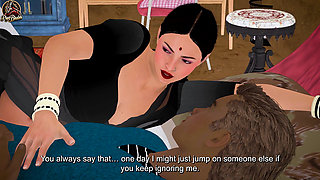 Landlord Fucks Horny Desi Indian Bhabhi Hardcore English Subtitles