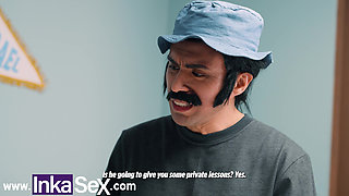 INKA SEX - The Witch of '69 is fucked by Don Mam&oacute;n in secret from the neighborhood.