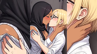 Hijabi Muslim Babes Teasing & Twerking Solo - Best Seductive Spanking, Bouncing & Hijab Part 1