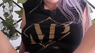 Busty MILF Ashleygrey: Oily Footjob & Deep Throat Seduction