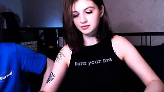 Amateur redhead Russian teen