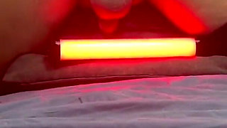 Mistress Straps Her Slave's Hands to His Legs and Punishes Him