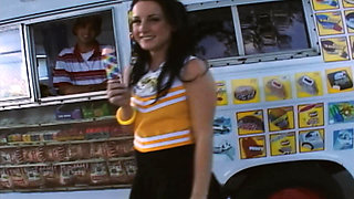 Sexy Ice Cream Scene-1_sexy Teen Brunette Gets Fucked and Facial in the Ice Cream Truck