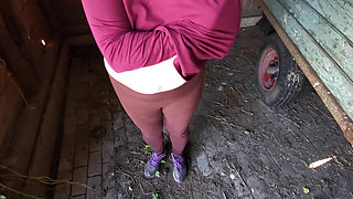 Vagina and Breasts Beat in the Stable