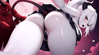 Old cocks fuck +19 girls hard cartoon kissing, deep pussy pounding, messy cum