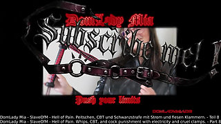 Slaveofm. Hell of Suffering Whip, CBT, Electricity and Nasty Clamps. Part 8 V. 8