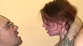 Friday evening 2 - slave girl humiliation - smoking, spitting, face slapping, rough tits play, facefucking