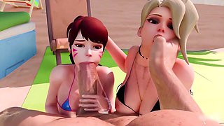 Overwatch widowmaker, compilation, animated porn