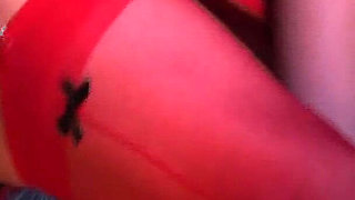 Horny Nurses_scene_4_two Voluptuous Nurses in Latex Dresses Enjoy a DP Orgy