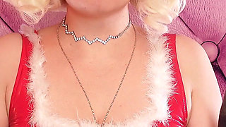 ASMR video: rubber gloves. Hear amazing sounds and relax! Christmas mood! Arya Grander -SFW free vid